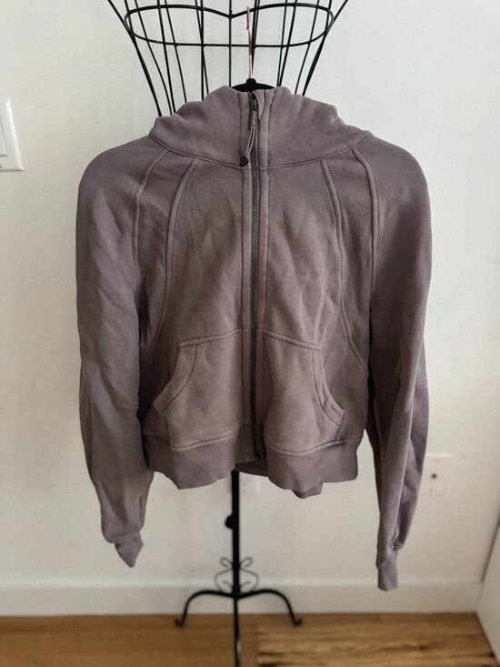 lululemon athletica Tops - Lululemon Scuba Oversized Full-Zip Hoodie Dusky Lavender XS/S